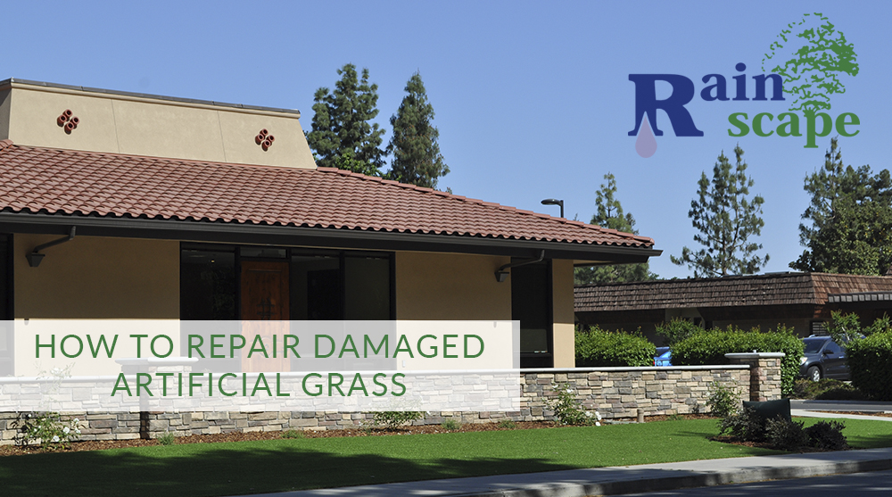 How to repair damaged artificial grass