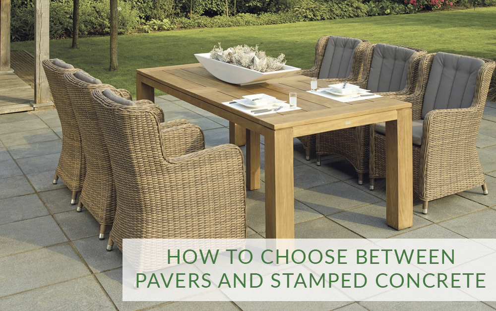 How to choose between pavers and stamped concrete