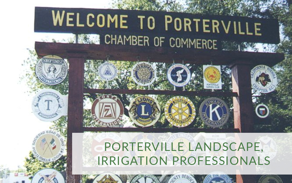 Porterville landscape, irrigation professionals near me