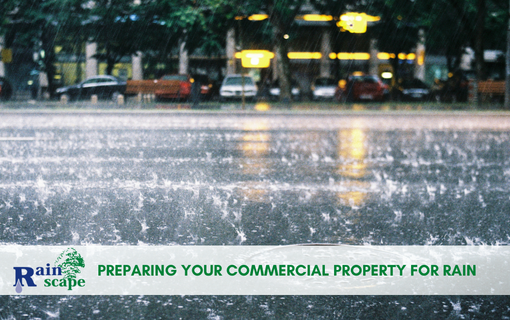 Preparing commercial property for rain - slick street